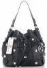 Vittoria Gotti Modna Torebka Skórzana Unikatowy Shopper Made in Italy Czarna